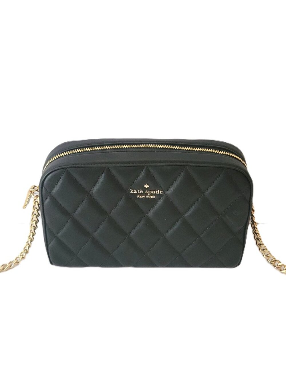 Kate Spade KG425 Carey Smooth Quilted Mini Camera Bag Crossbody Handbag Black